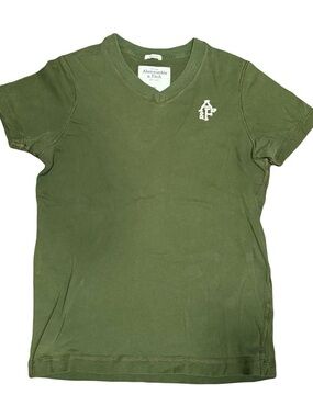 Y2K Abercrombie & Fitch Logo Green Tee